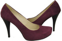 Dámská obuv Maroon Natural Leather Suede 644 ElitaBut