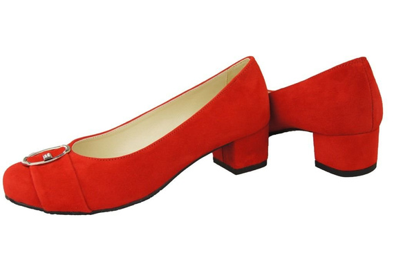 Dámské boty Červená přírodní semišová kůže 135 ElitaBut