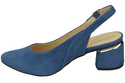 Dámské sandály z přírodní semišové kůže Blue Elegance and Comfort 196 Od ElitaBut