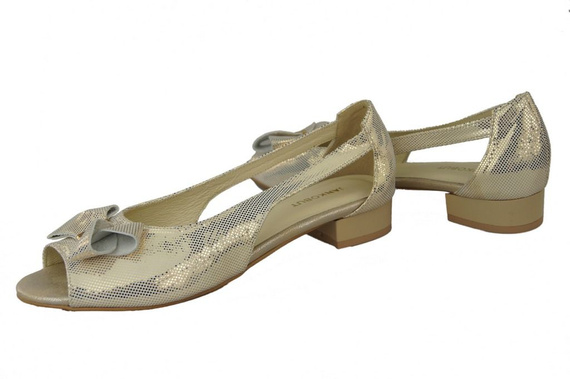 Dámská obuv Sandály Zlatá přírodní kůže 994 ElitaBut