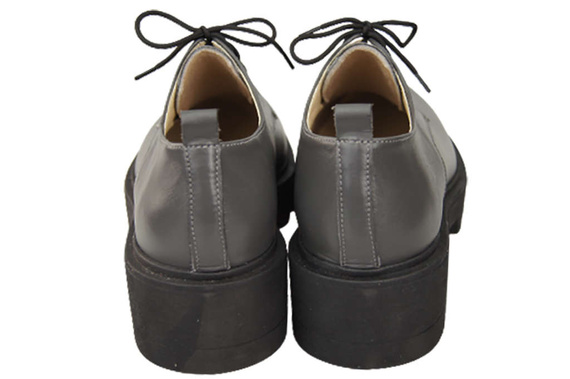 Obuv Dámské šněrovací polobotky Graphite leather Natural 180 ElitaBut