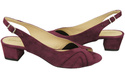 Dámská obuv Sandály ze semišové kůže Maroon 991 ElitaBut