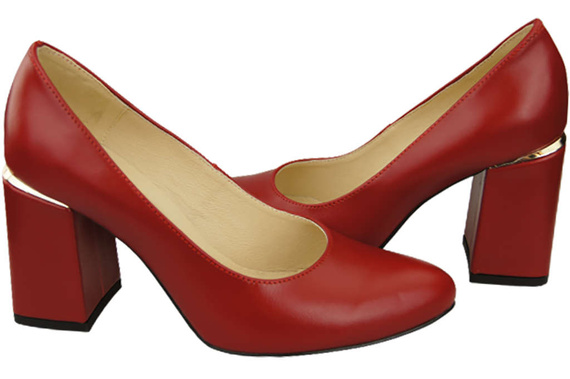 Dámská obuv Červená přírodní kůže 179 ElitaBut