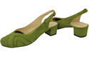 Dámská obuv Sandály přírodní kůže semišová pistácie 842 Z ElitaBut