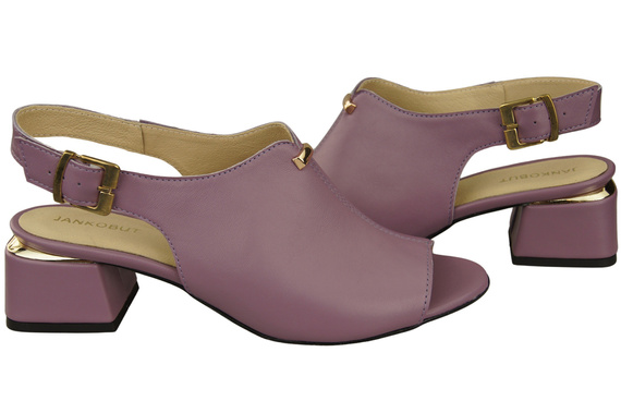 Dámská obuv Sandály Lila zlatá přezka Přírodní kůže 198 ElitaBut