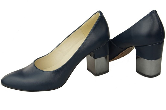 Dámská obuv Navy blue Přírodní kůže 144 ElitaBut