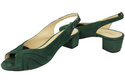 Dámská obuv Sandály semišové zelené 991 ElitaBut