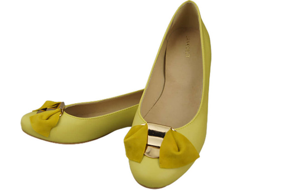 Dámské baletní boty Natural Leather Lemon 894 ElitaBut