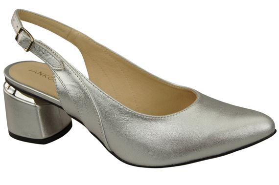 Dámská obuv Stříbrné sandály Přírodní kůže 196 ElitaBut