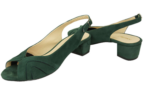 Dámská obuv Sandály semišové zelené 991 ElitaBut