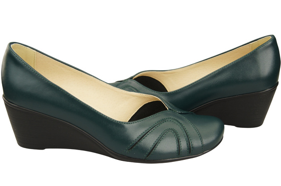 Kotníkové boty Malachite Dámské lodičky z přírodní kůže 828 ElitaBut