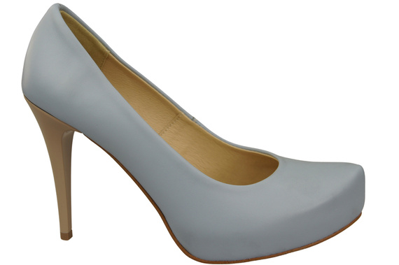 Dámská obuv Light Blue Stiletto pumps Přírodní kůže 205 ElitaBut