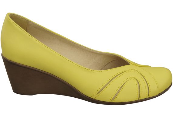 Lemon Kožené dámské lodičky na kotvách 828 ElitaBut