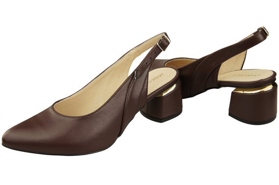 Dámská obuv Chocolate Sandals Natural Leather 196 ElitaBut