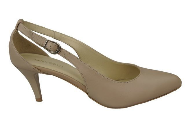 Dámská obuv Sandály Nízké Stiletto Přírodní kůže Cappuccino Lico 973 ElitaBut