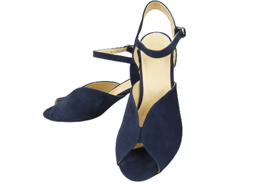 Dámská obuv Sandály Námořnická modrá semišová kůže 185 ElitaBut