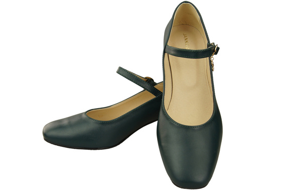 Dámské lodičky s páskem Malachite přírodní kůže 202 ElitaBut