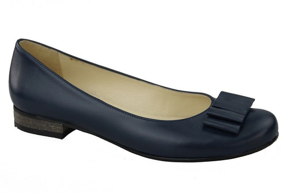 Dámské baleríny Přírodní kůže Námořnická modrá 702 ElitaBut