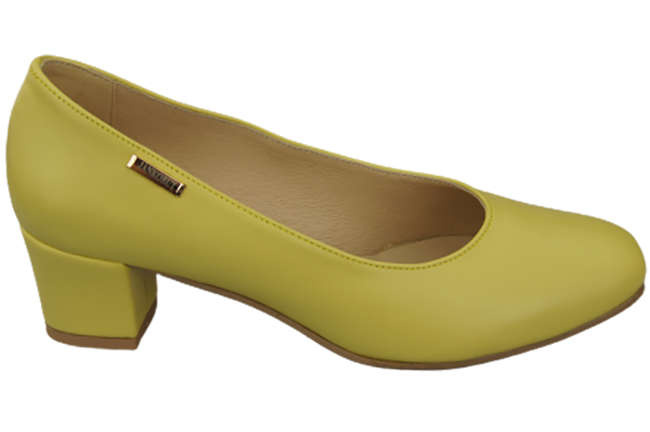 Dámská obuv Natural Leather 172 Lemon pumps ElitaBut