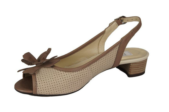 Dámská obuv Sandály z přírodní kůže Cappuccino Beige 778 ElitaBut