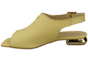 Pohodlné dámské sandály Banana Flat Gold Heel Natural Leather 207 ElitaBut