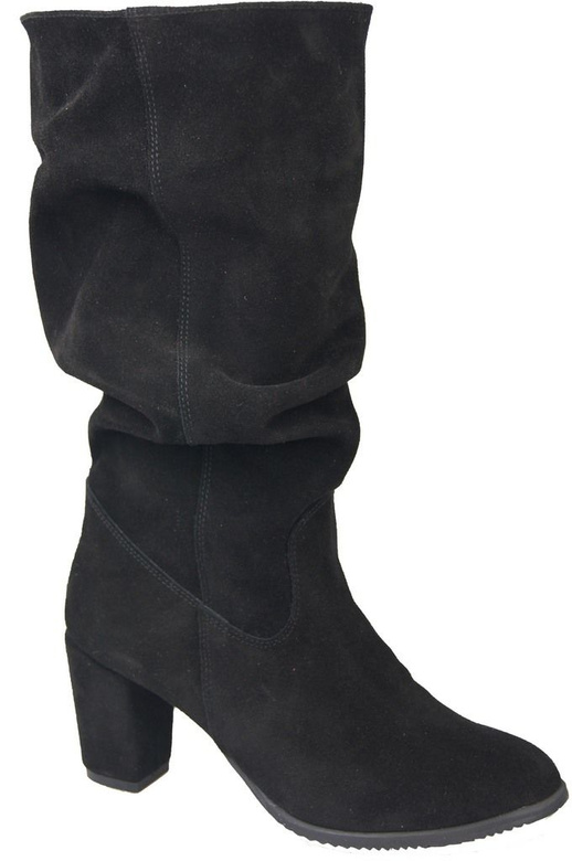 Dámské boty Černá kůže Velour 141 ElitaBut