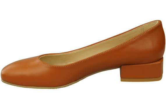 Pohodlné dámské boty Červené byty z přírodní kůže 204 ElitaBut