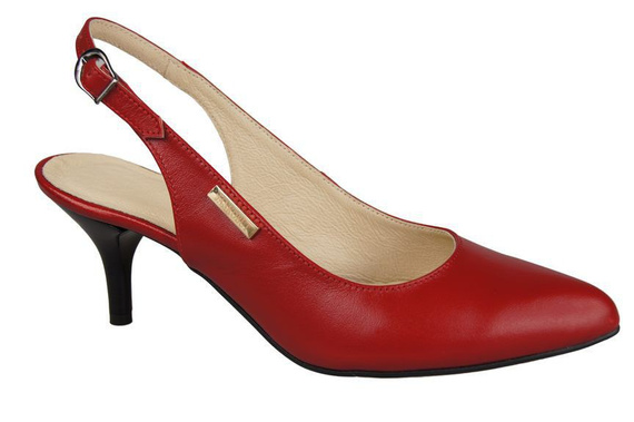 Dámská obuv Přírodní kůže Sandály Červená 910 ElitaBut