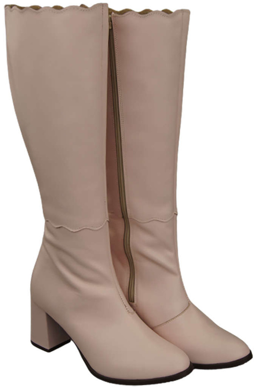 Dámské kozačky Powder pink Classic přírodní kůže 176 ElitaBut