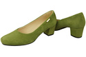 Pohodlná dámská obuv Pistachio Natural Leather Suede 172 Od ElitaBut