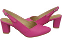 Dámská obuv Fuchsia Stiletto Sandály z přírodní kůže 217 ElitaBut