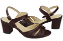 Dámská obuv Sandály Maroon Natural Leather 168 ElitaBut