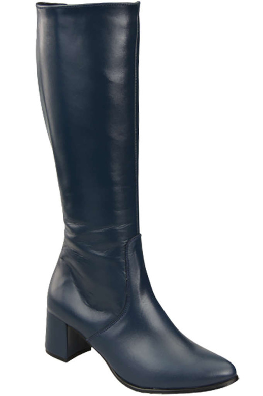 Dámské kozačky Classic přírodní kůže Navy blue 175 ElitaBut