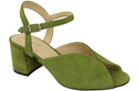 Dámská obuv Pistachio Leather Suede Sandals 185 ElitaBut