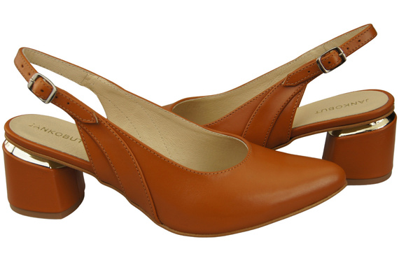 Dámská obuv Červené sandály Přírodní kůže 196 ElitaBut