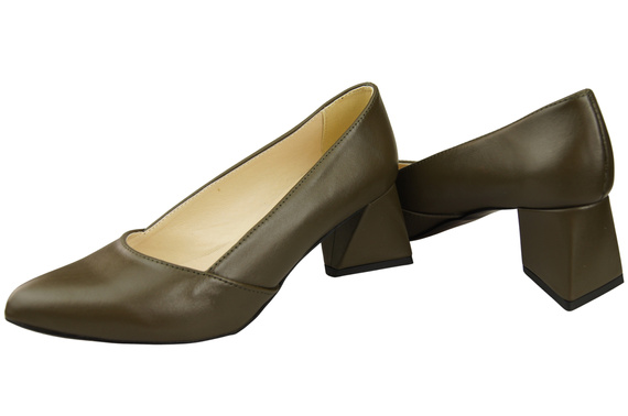Dámské Lodičky Olive Pravá Kůže Špičatá Špička Podpatek ElitaBut 221