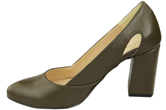 Dámská obuv Olive Leather pumps 184 ElitaBut