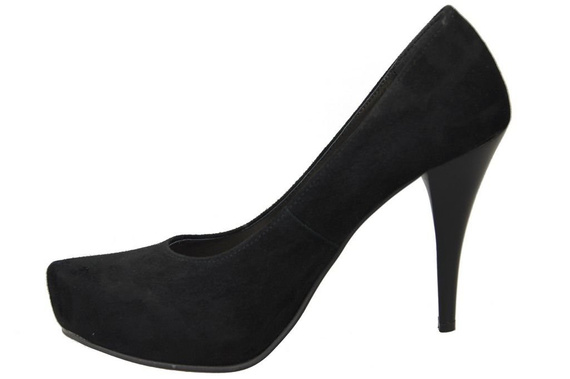 Dámská obuv černá semišová přírodní kůže 644 ElitaBut