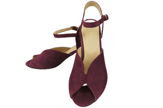 Dámská obuv Sandály Maroon Natural Leather Suede 185 ElitaBut