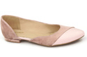 Dámské baleríny Powder Pink Suede Natural Leather 146 ElitaBut