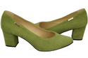 Dámská obuv Pistachio Natural Leather Suede pumps 106 ElitaBut