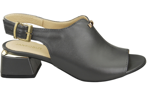 Dámská obuv Sandály Graphite gold buckle Natural leather 198 ElitaBut