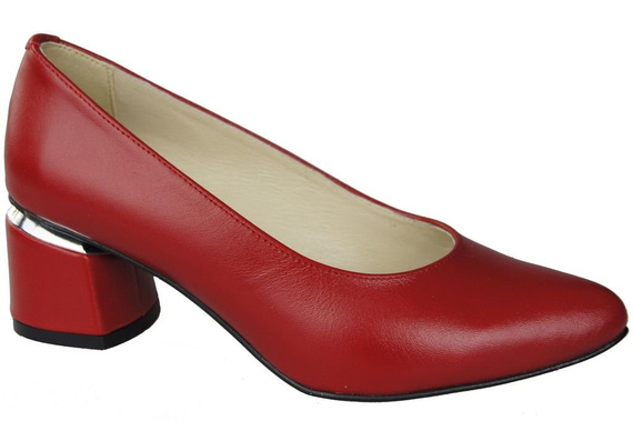 Dámská obuv Červené lodičky Přírodní kůže 143 ElitaBut