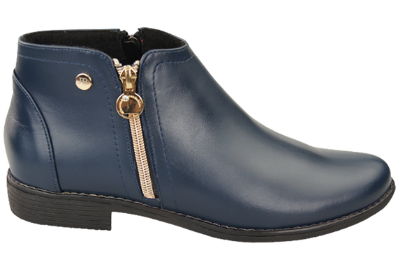 Dámská obuv Navy Blue Boots Warmed Natural Leather 872 Z Elitabut