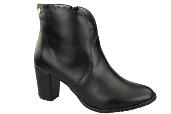 Dámské kozačky černé Jaro/Podzim přírodní kůže 152 L ElitaBut