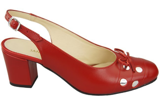 Dámská obuv Sandály Červená přírodní kůže 167 ElitaBut