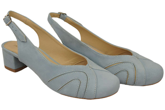 Dámská obuv Přírodní kůže Semišové sandály Bright Blue 842 Z ElitaBut