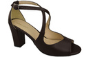 Dámská obuv Chocolate Sandals Natural Leather 186 ElitaBut