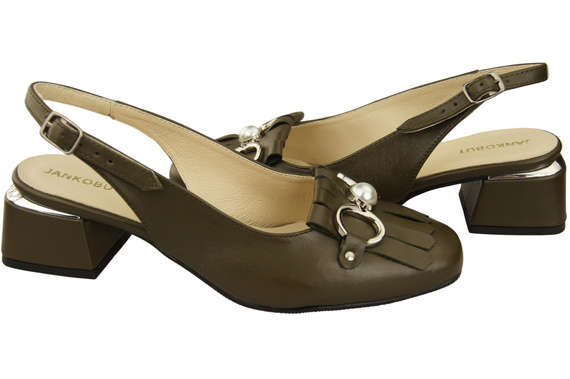 Dámská obuv Olive Sandály zdobené třásněmi Přírodní kůže 208 ElitaBut