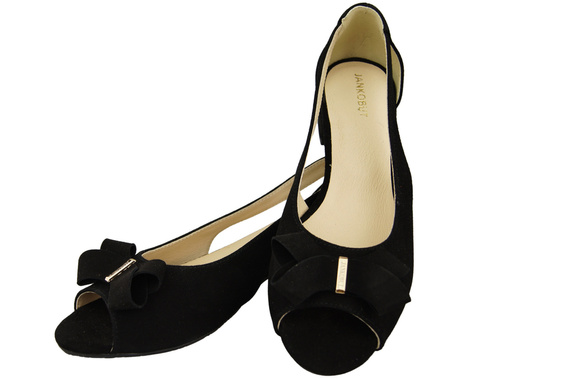 Dámské sandály z černé přírodní semišové kůže 994 Z Kombinace stylu a pohodlí ElitaBut